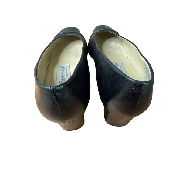 Etienne Aigner  Black Leather 2”Inch Heels Shoes Sz 8.5M - Picture 6 of 14
